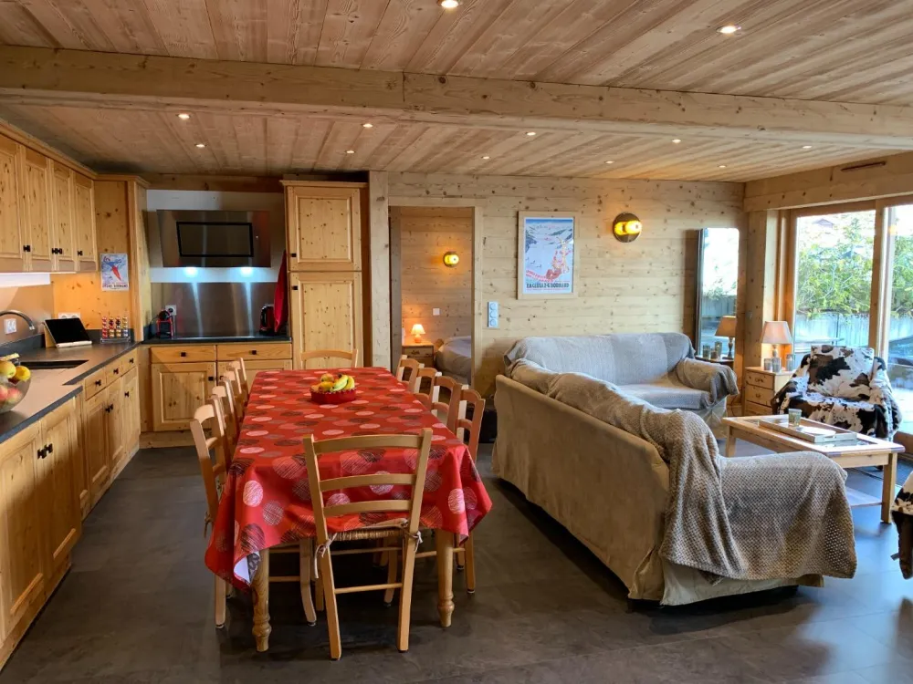Cuisine ouverte sur le salon