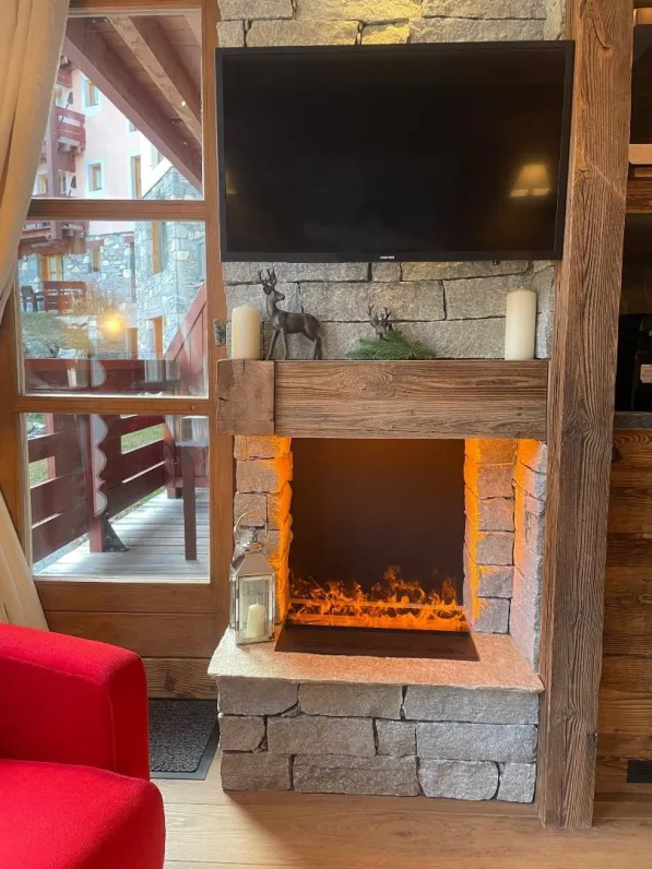 Les arcs 1950, ambiance chalet luxe 2/4pers dans résidence 5* skis aux pieds avec spa