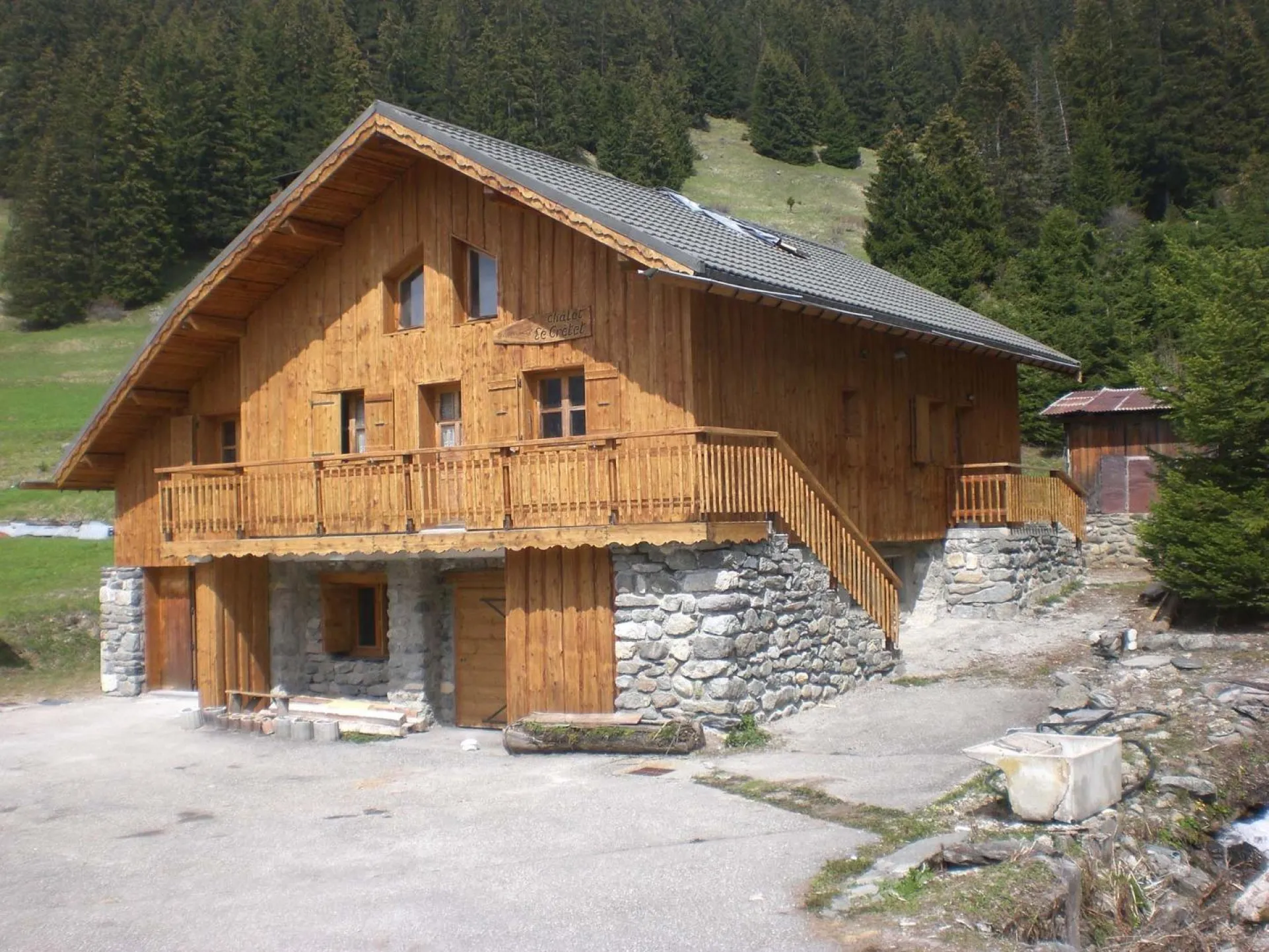 Summer view of the chalet