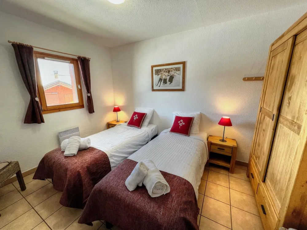 Chambres avec 2 lis simple