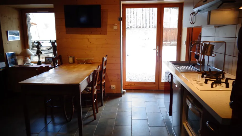 Kitchen and dining area