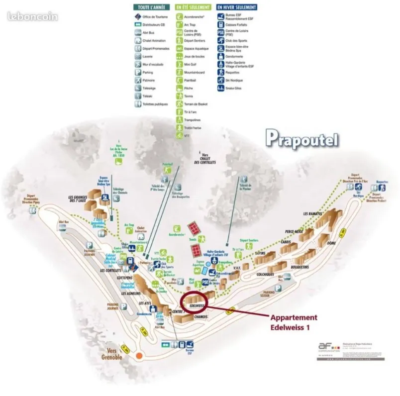 Emplacement de notre appartement. Il est proche de toute commodité. ( centre aquatique, boulangerie, superette, pharmacie, garderie etc....) 