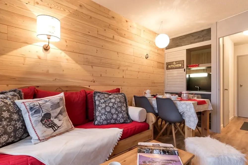 Deux pièces 4 pers clois 28 m² balcon sud ouest