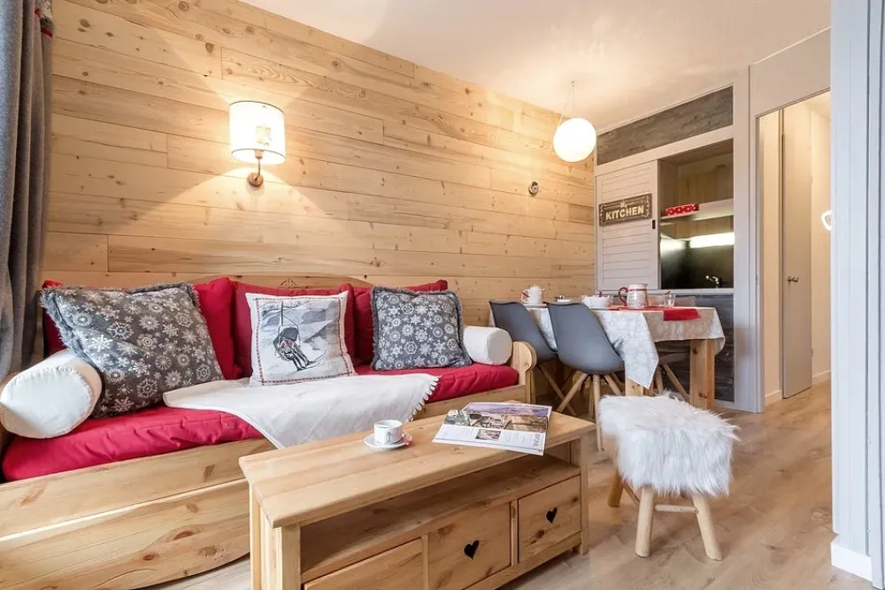 Deux pièces 4 pers clois 28 m² balcon sud ouest