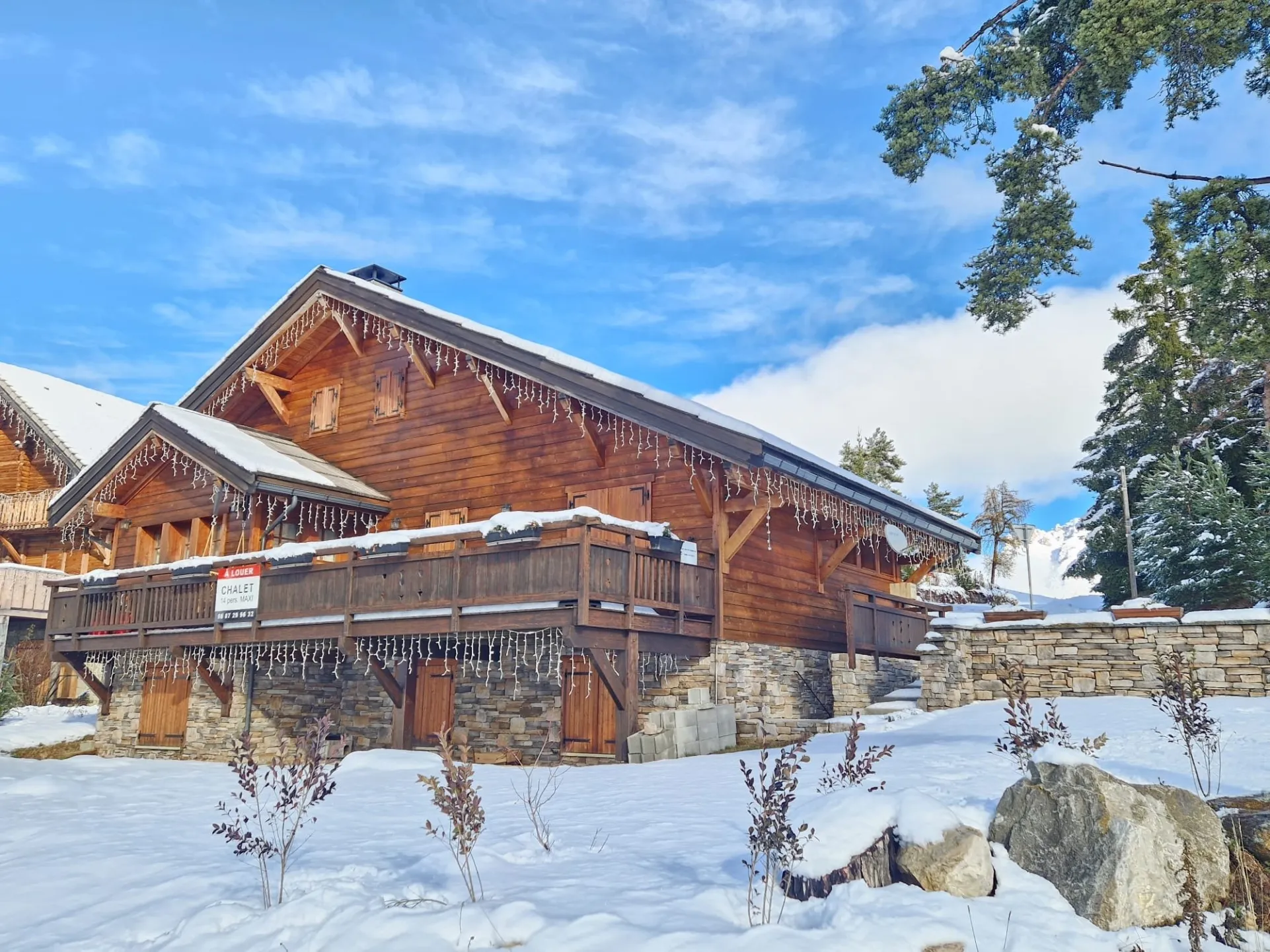 Le chalet en hiver