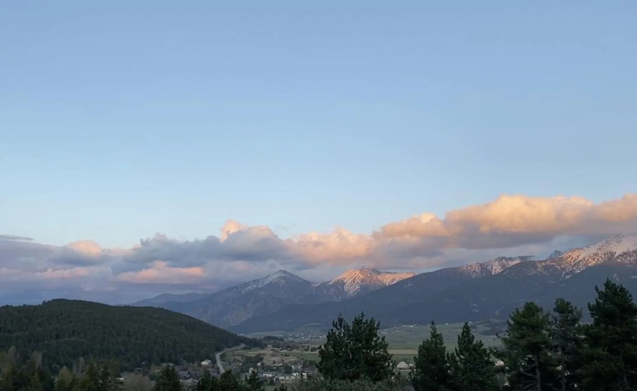 The view from the balcony