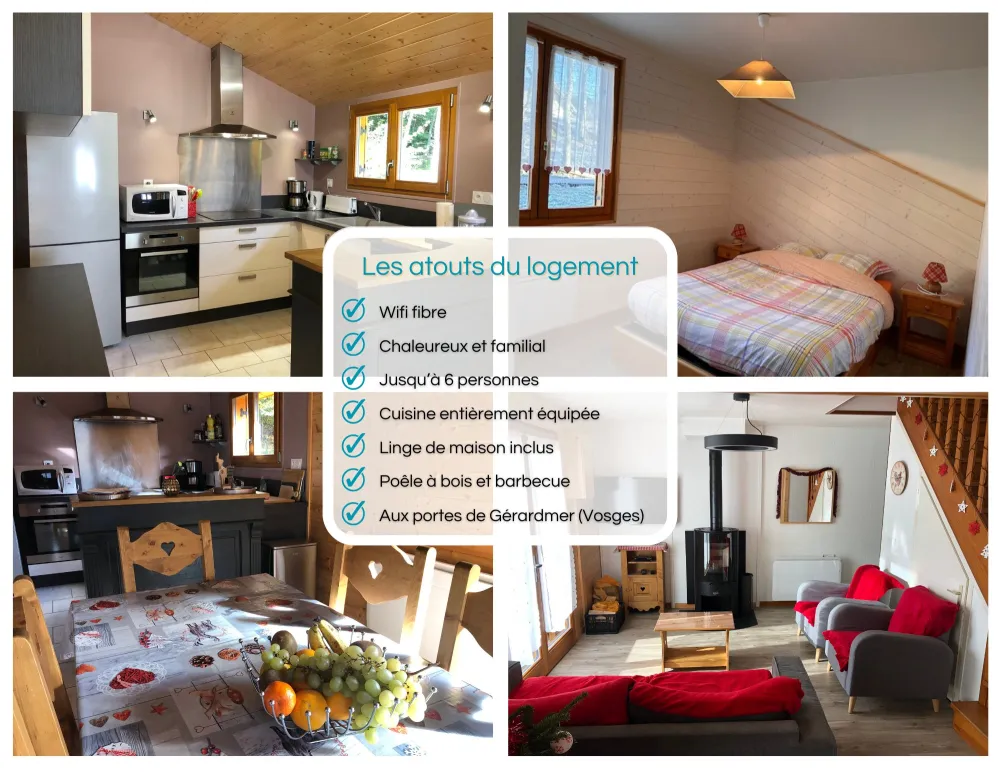 O fil de lo - 6 pers - cheminée/parking/bbq - xonrupt longemer