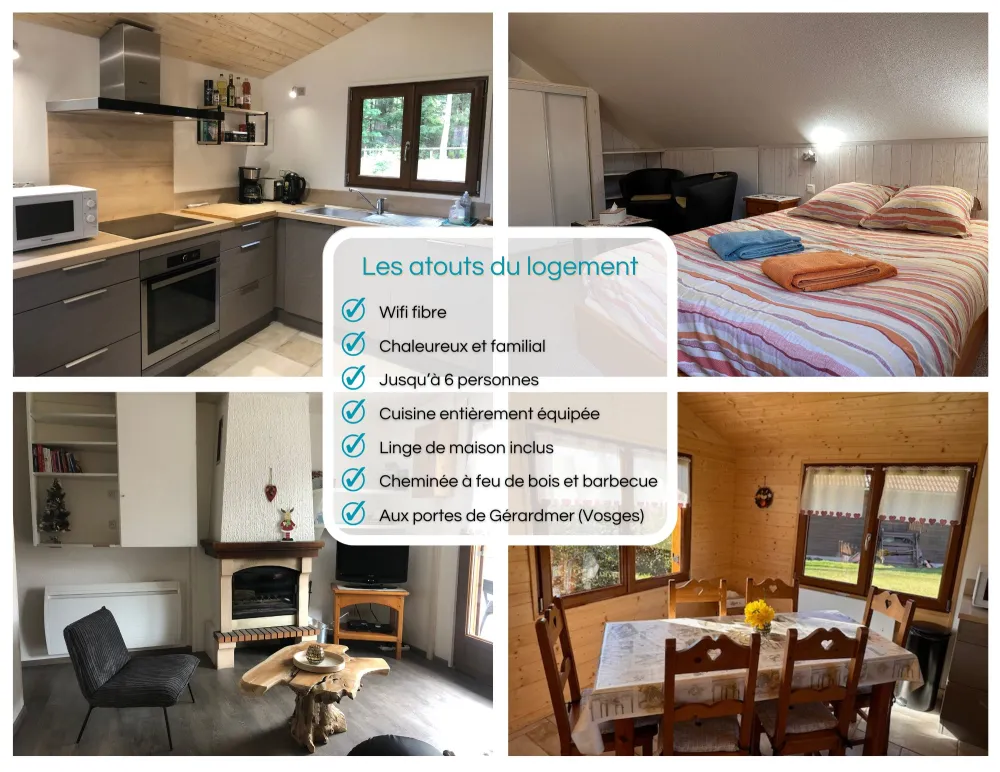 Chloe - 6 pers - cheminée/parking/bbq - xonrupt longemer