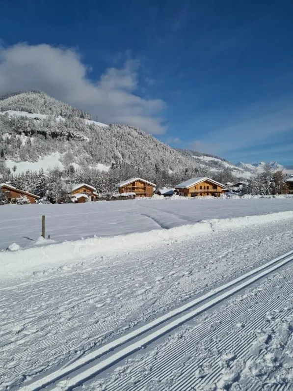 ski au pieds pour une arrivée au chalet si les conditions le permettent