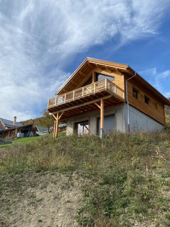 Chalet après la pluie