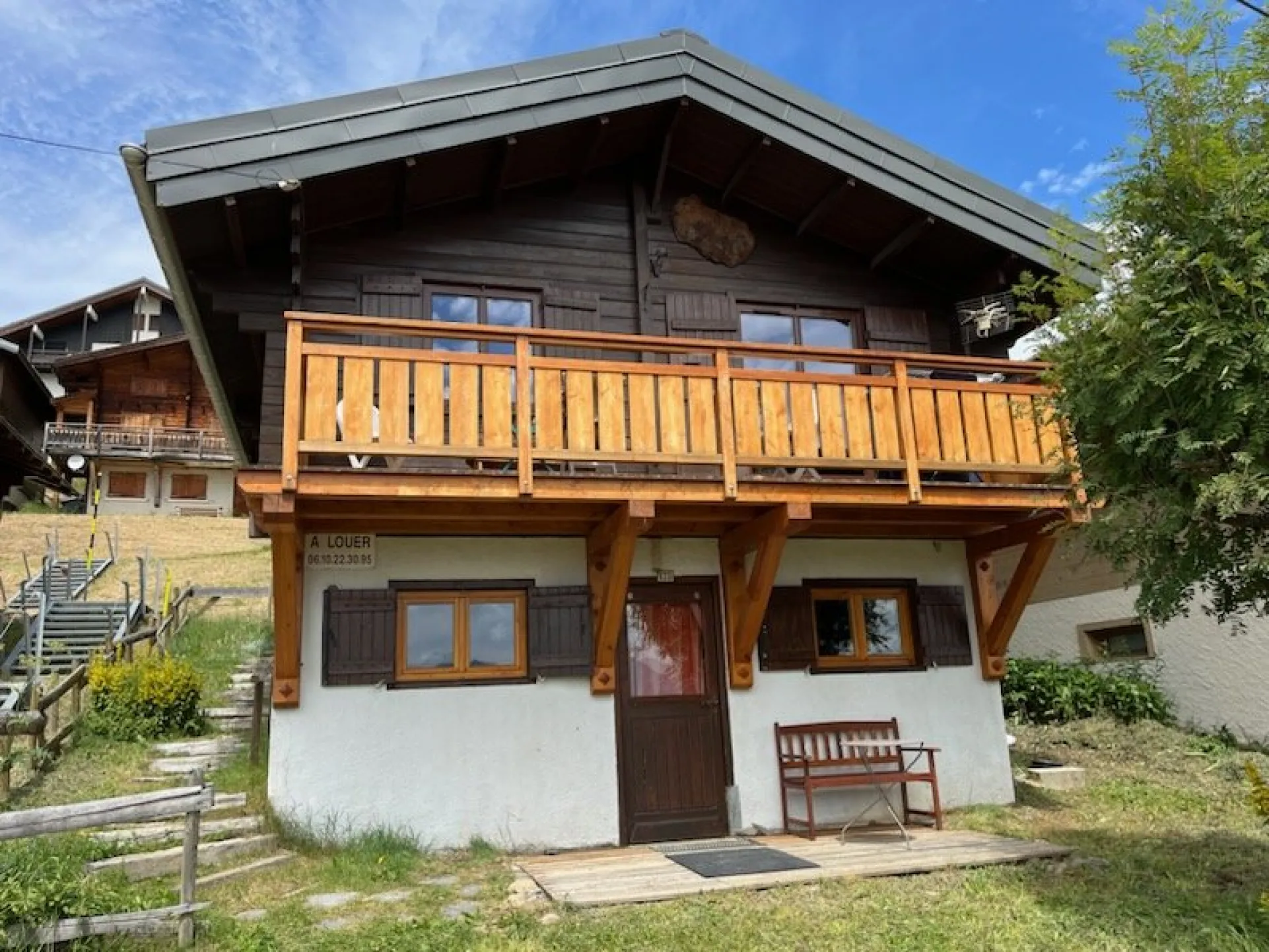 La marmotte joli chalet bois au centre station, 6/7 pers