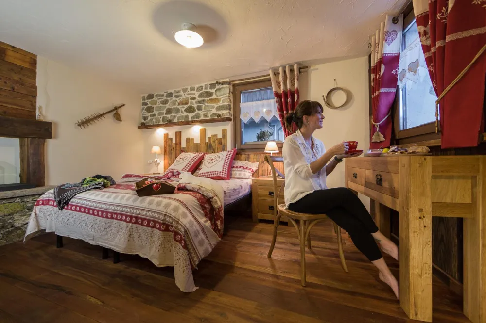 La maison d'antan , chalet charmant dans petit pays de montagne.