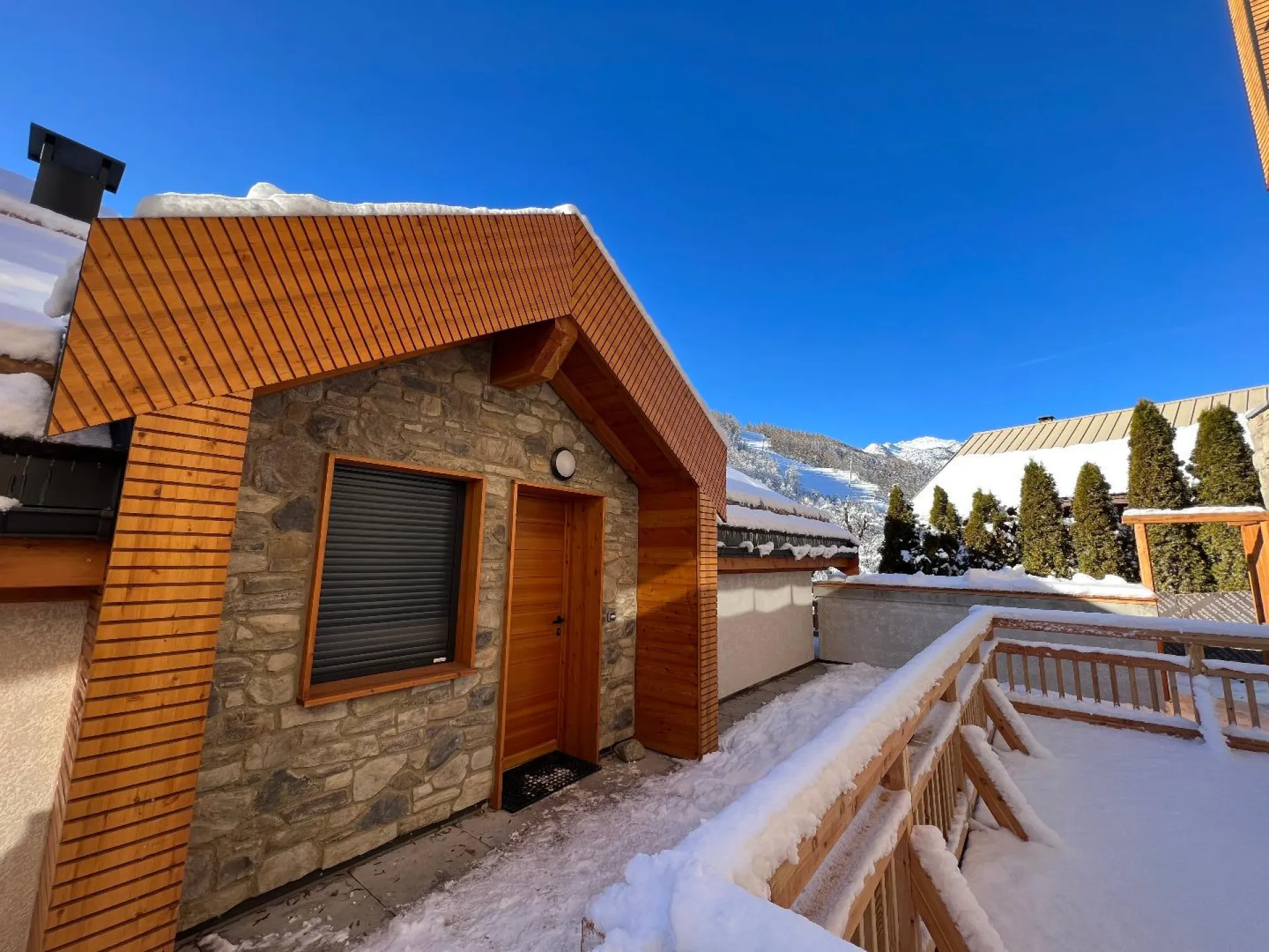 entrée du chalet