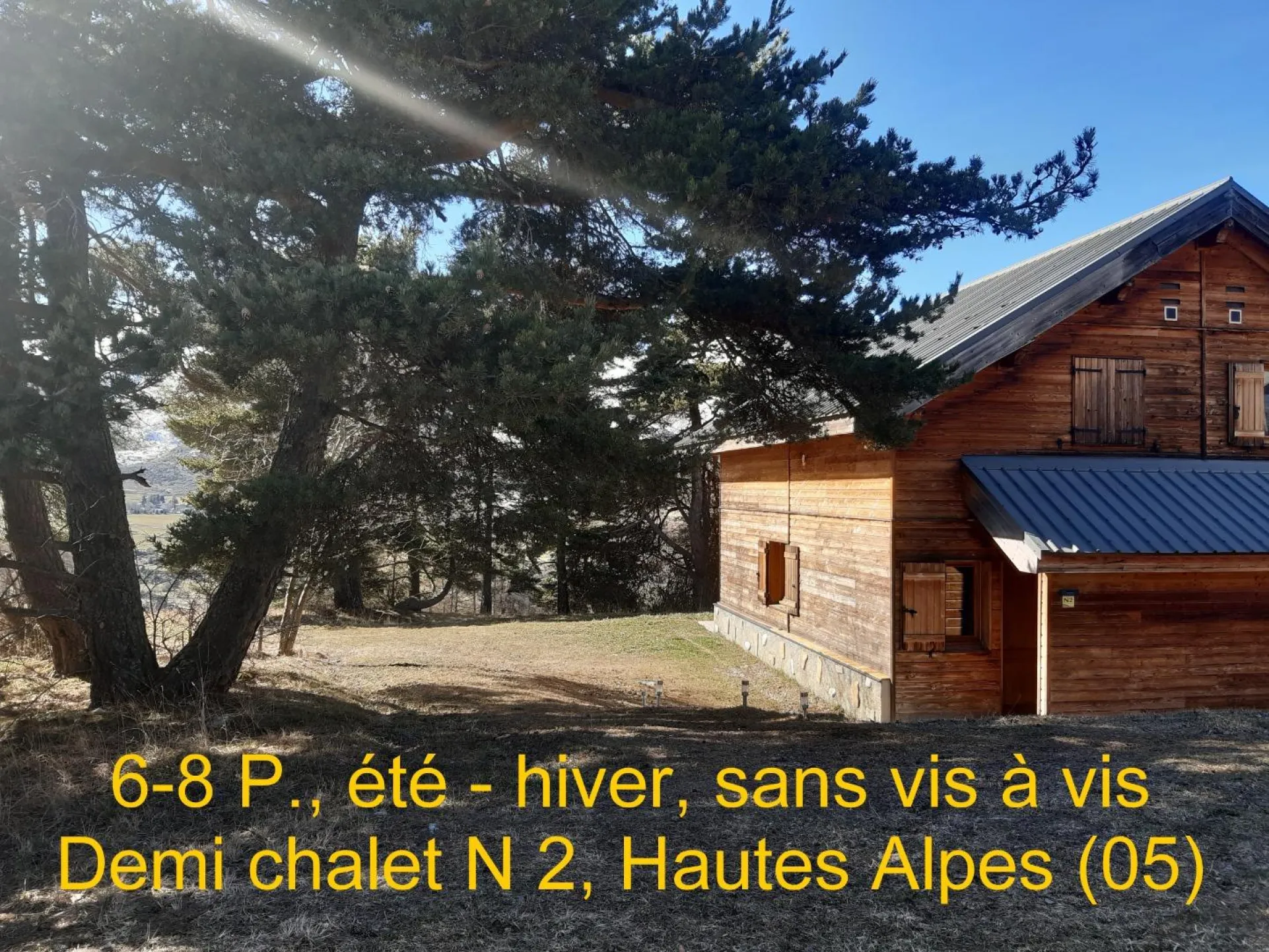 Soleil du matin au soir avec terrasse sans vis à vis.