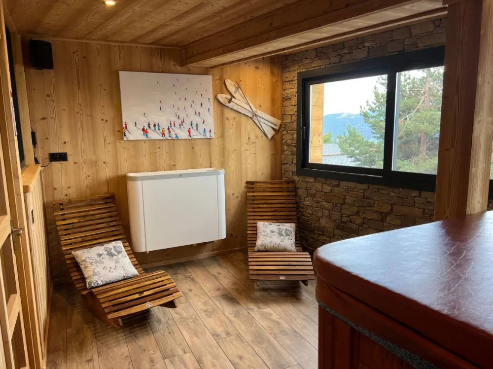 Chalet cosy spa & sauna privatifs les angles - vue panoramique lac de matemale