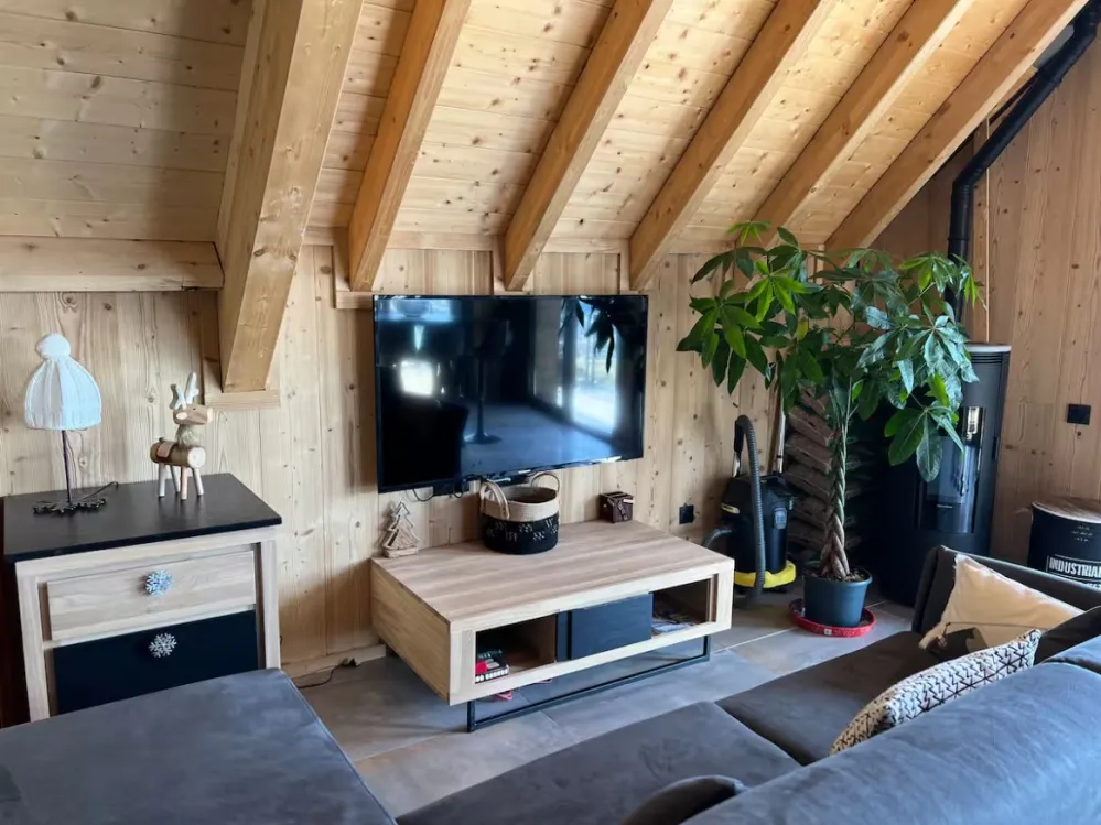 Chalet cosy spa & sauna privatifs les angles - vue panoramique lac de matemale