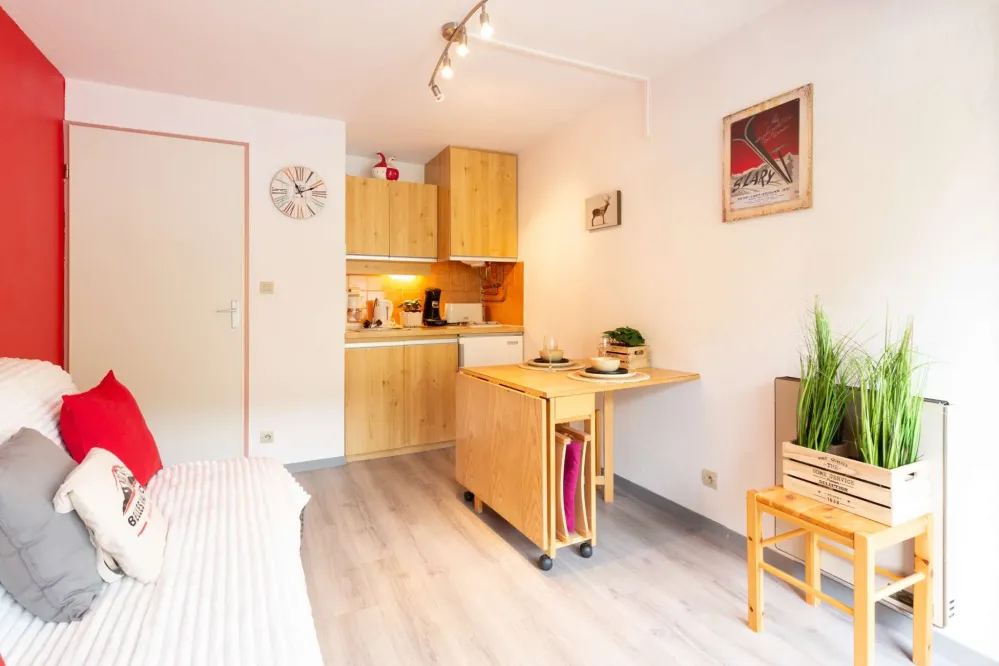 Location appartement type 2  pour 4 personnes pla d'adet