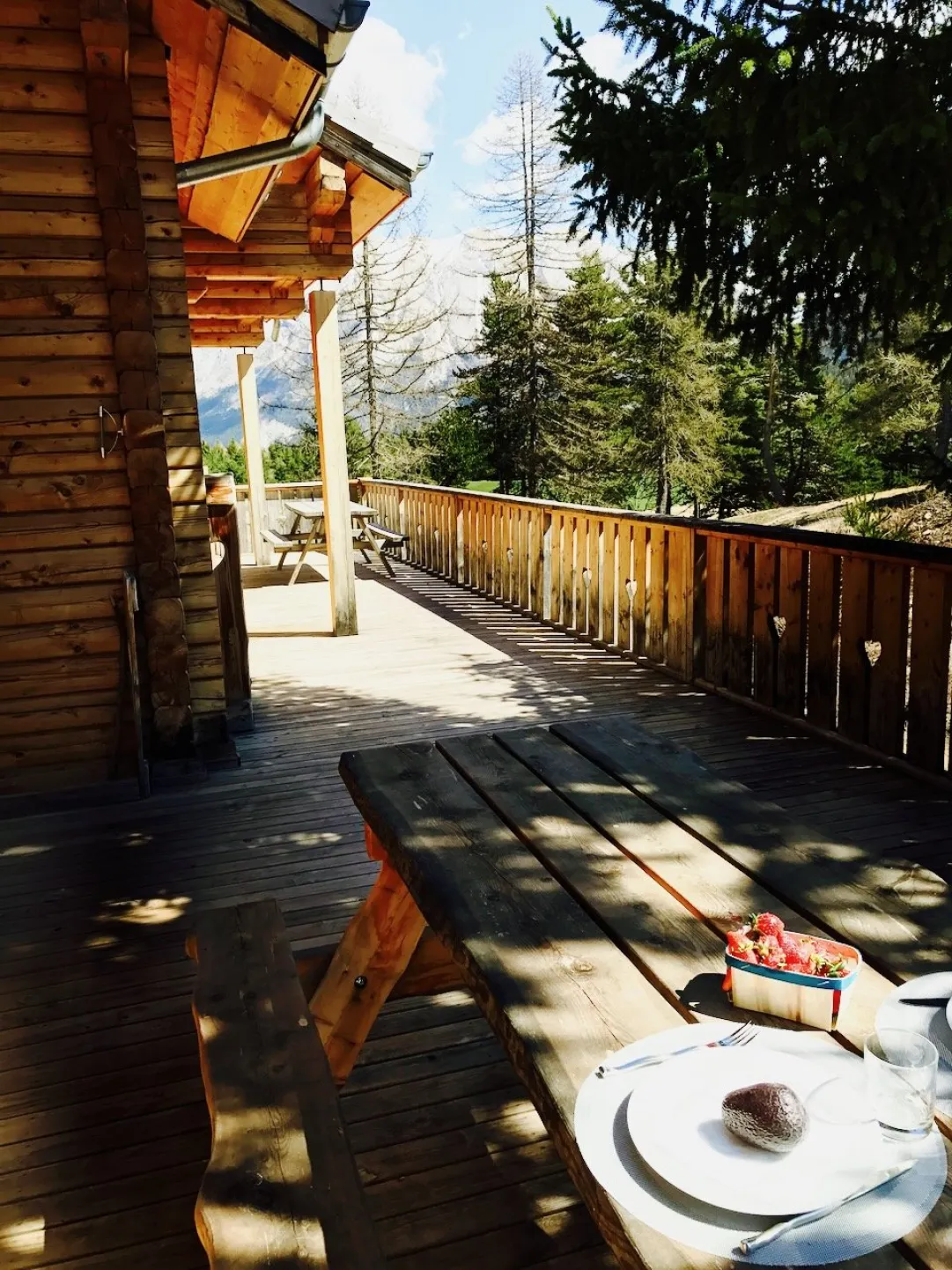 Terrasse en été