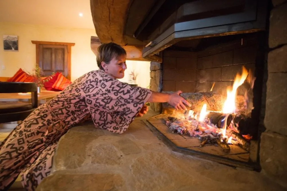 Grande cheminée pour vos soirée d'hiver
