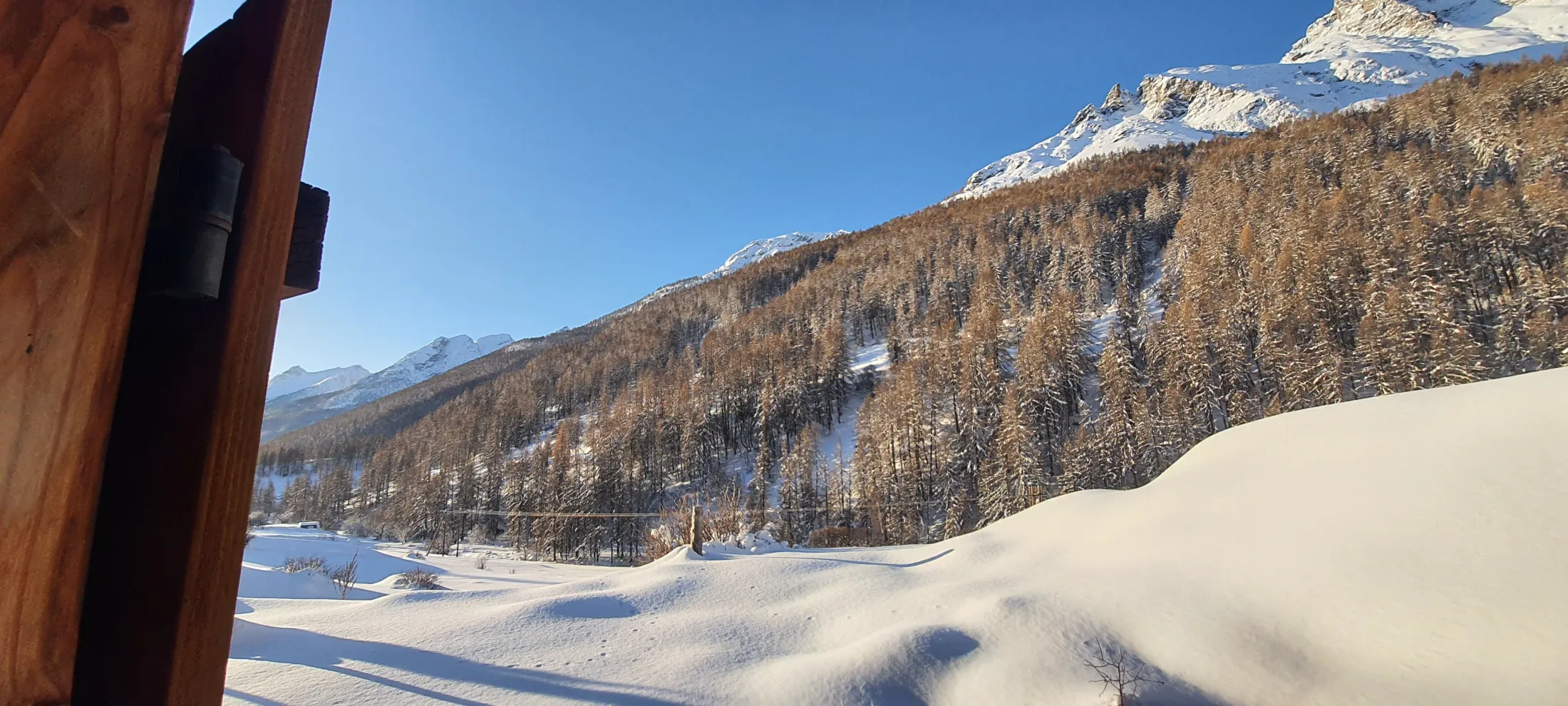 View from the chalet windows