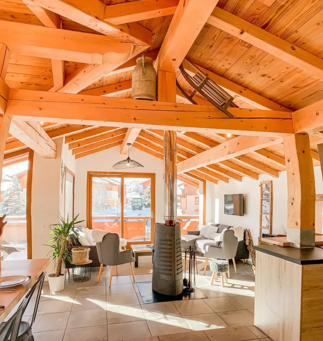 Charmant chalet de village à 300m des pistes