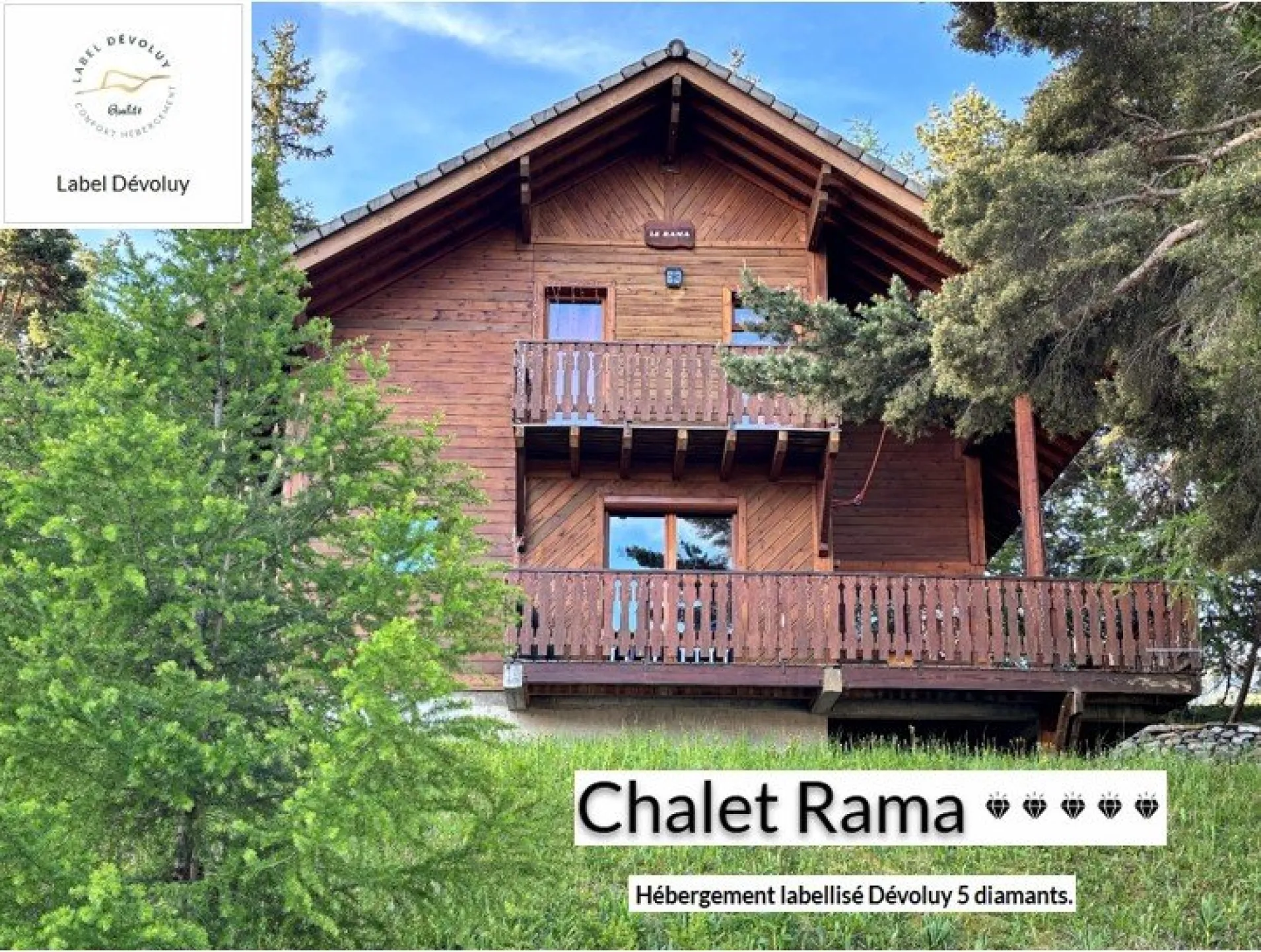 Chalet rama 7 à 9 personnes en plein cœur de station à la joue du loup
