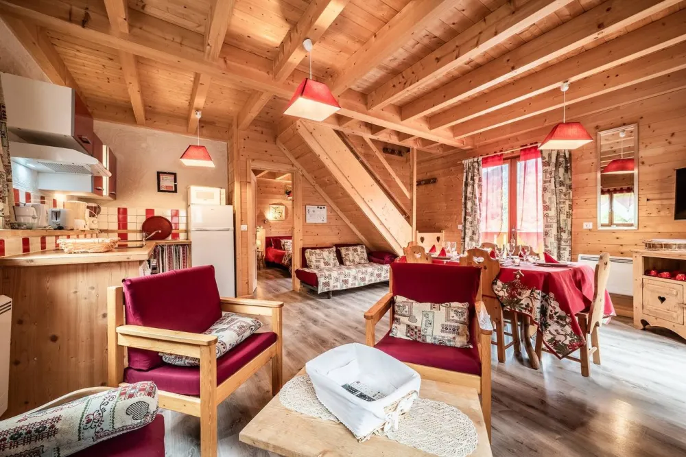COIN SALON  AVEC SEJOUR  CHALET LA DRANSE