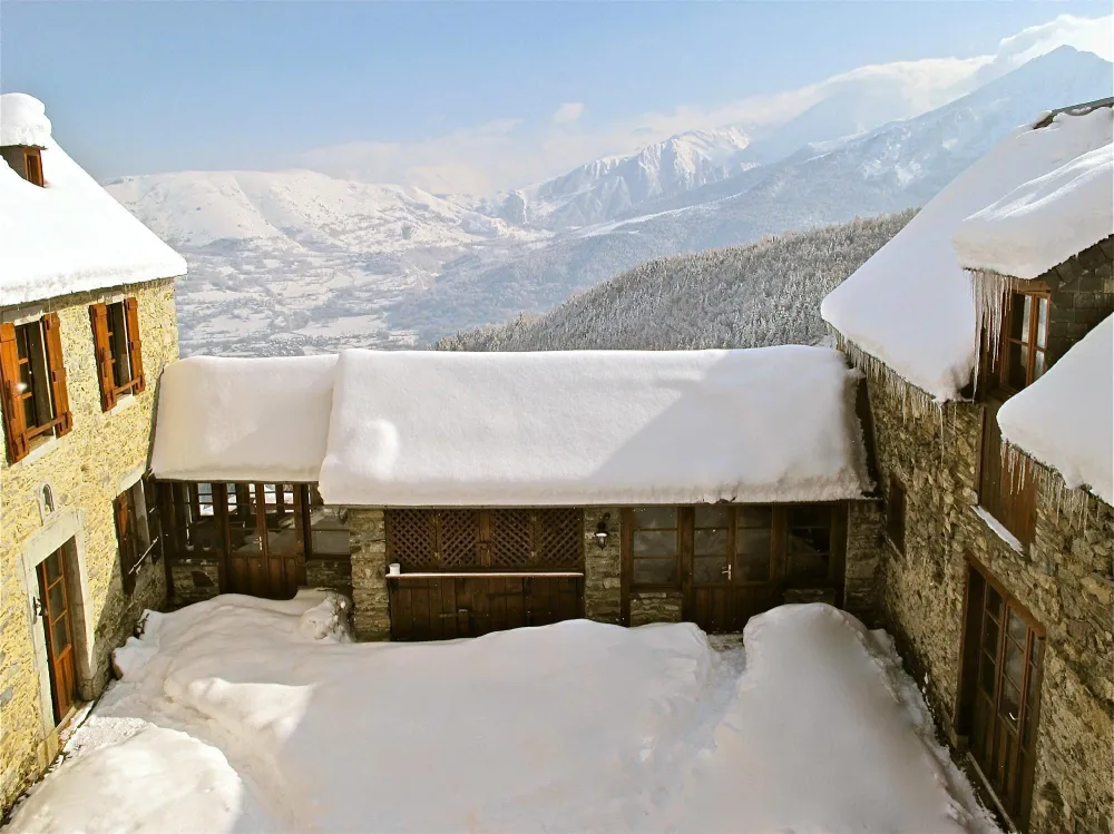 View of the exterior courtyard
