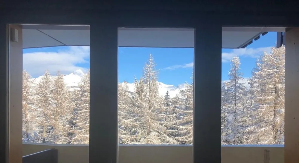 Les coches-montchavin skis aux pieds