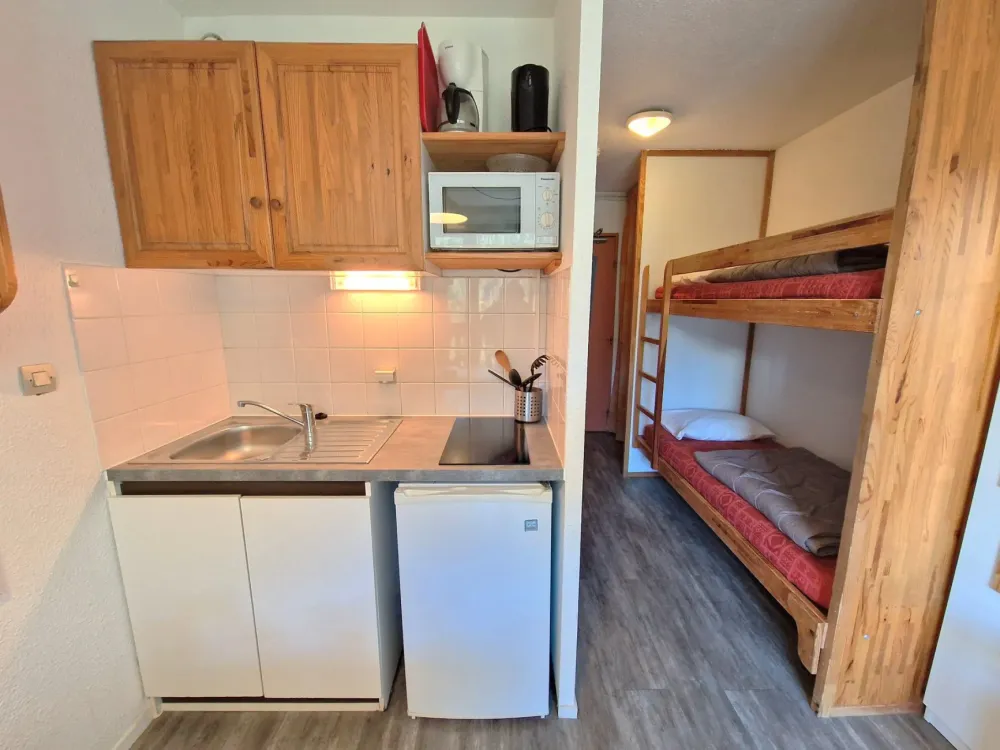 Studio 4 personnes coeur station 20m².