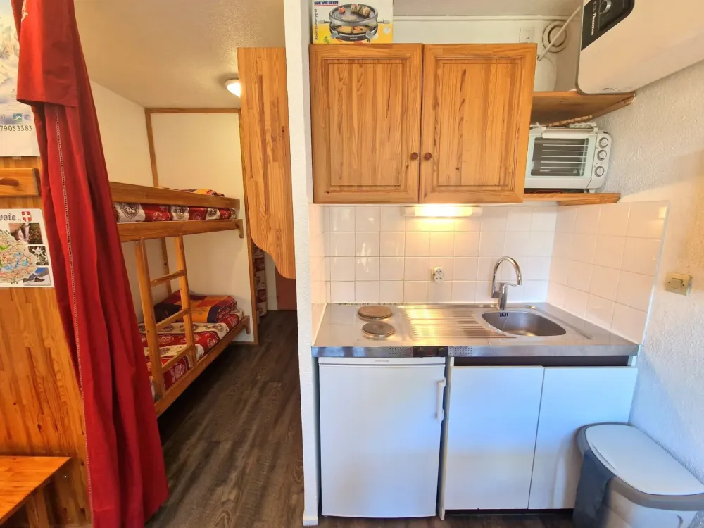 Studio 4 personnes coeur station 20m²