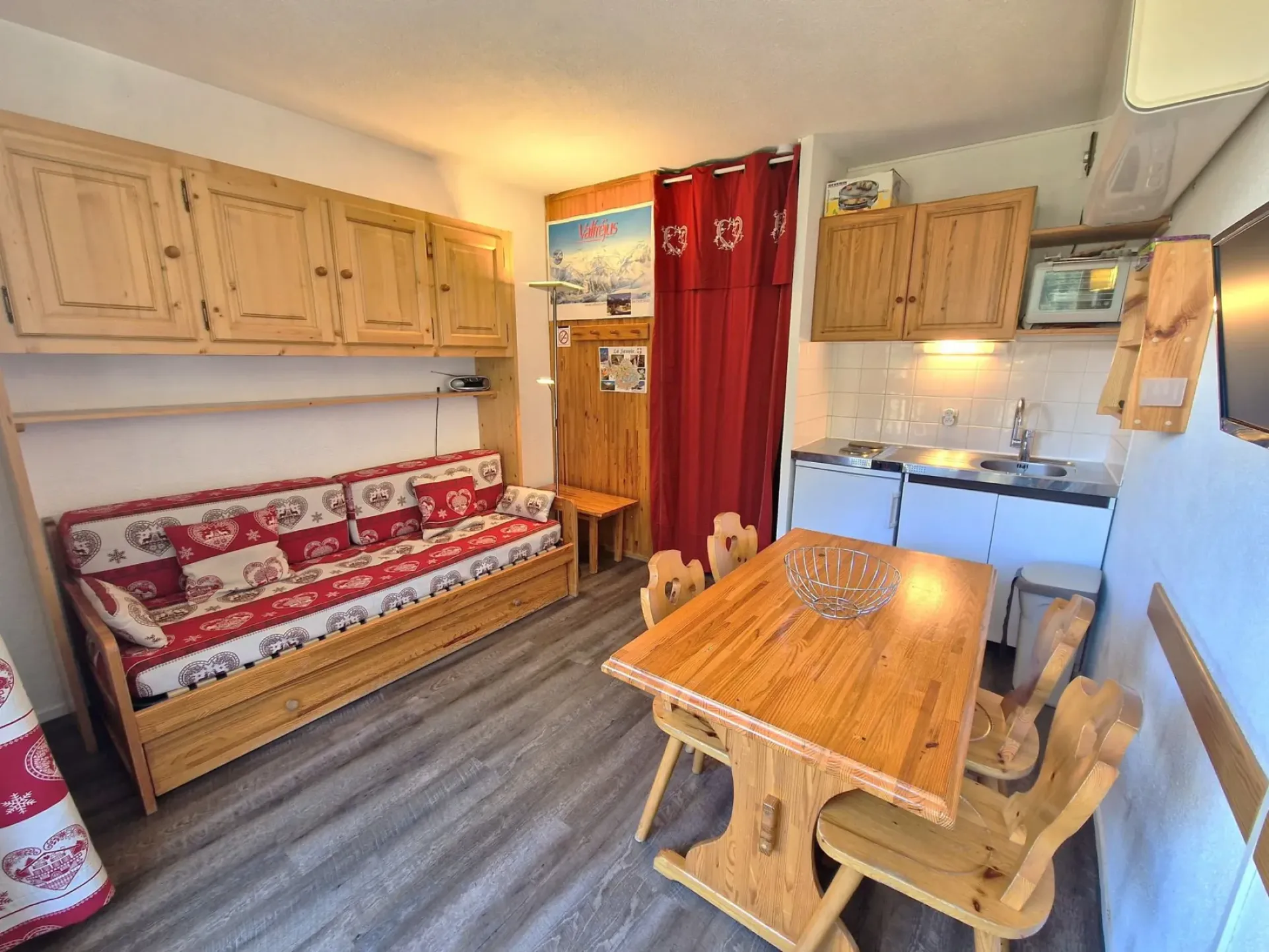 Studio 4 personnes coeur station 20m²