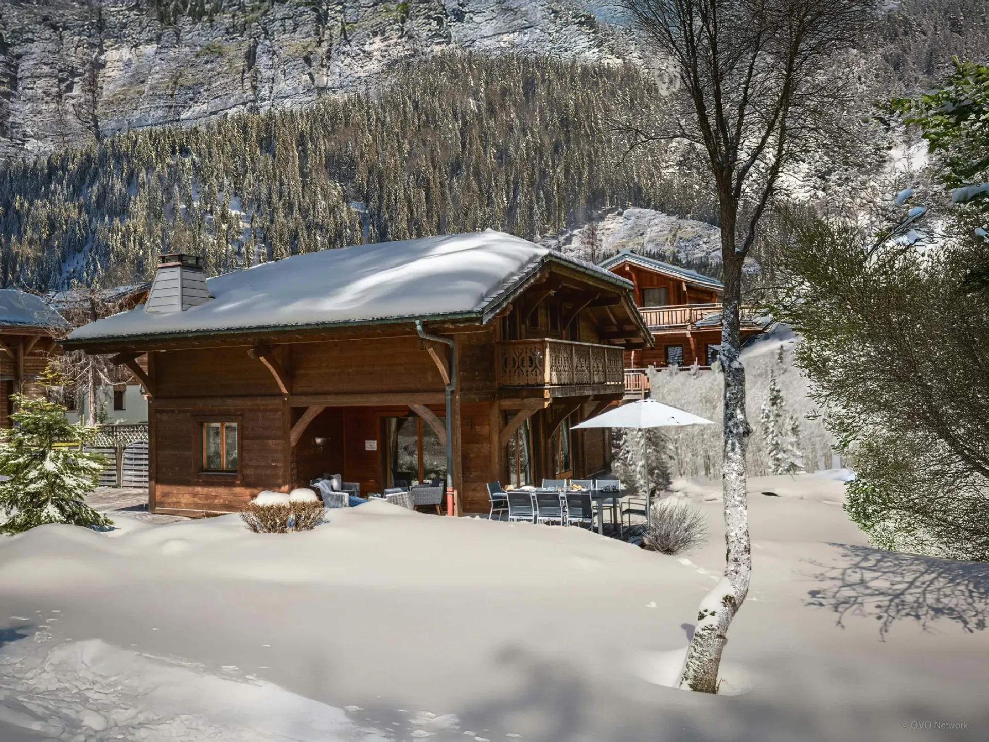 Extérieur hiver - projection visuelle