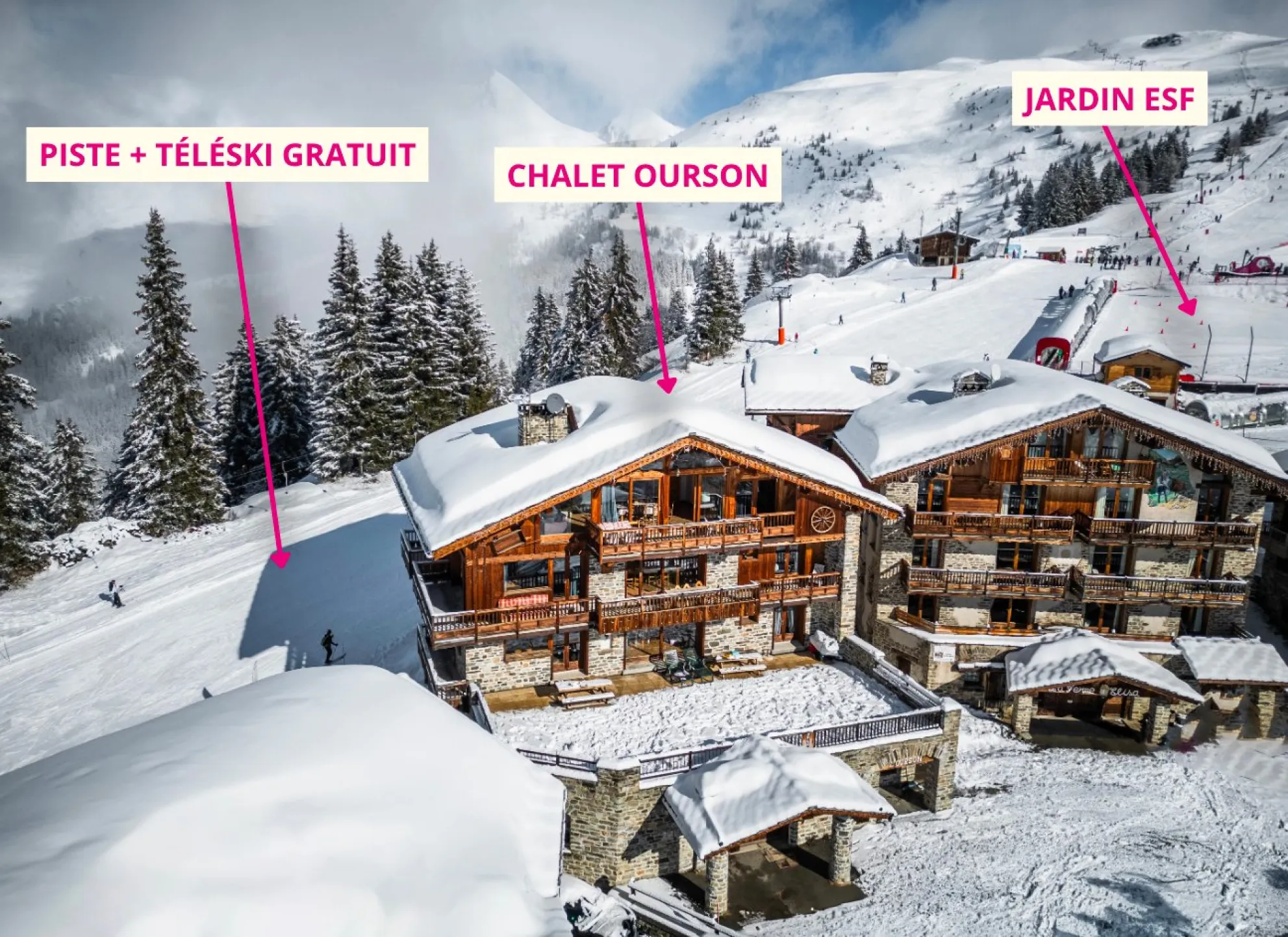 chalet sur la piste !