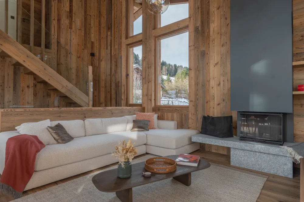 Chalet combloux megève vue mont-blanc