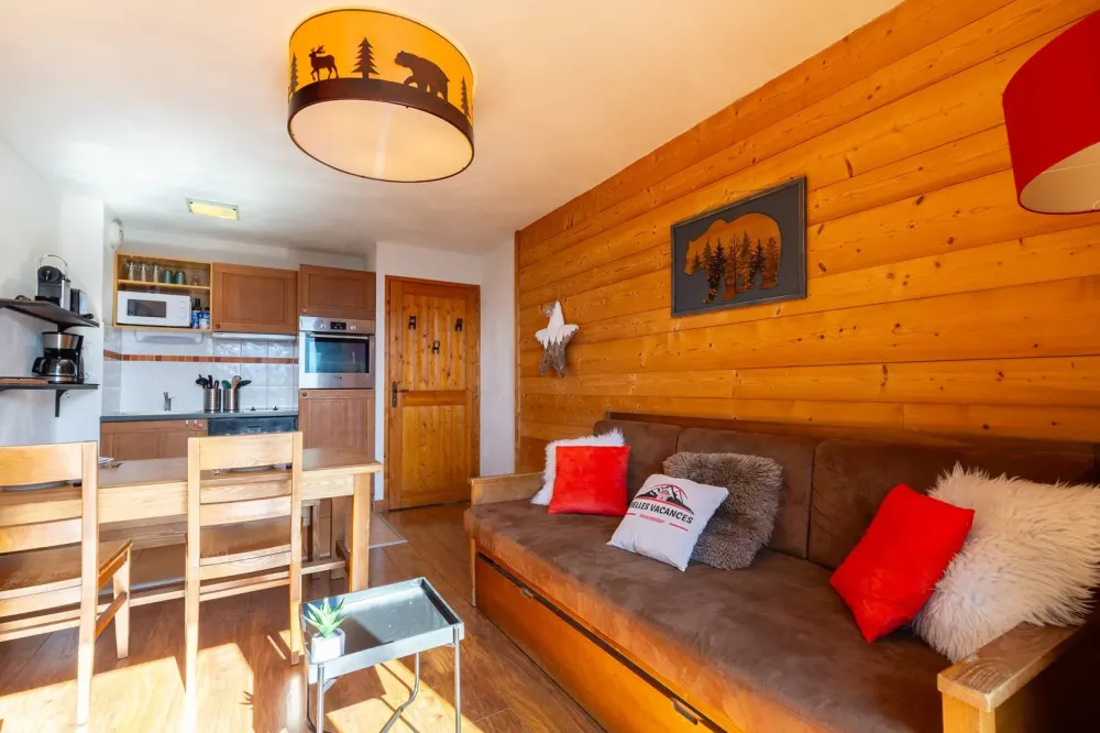 Type 2-6couchages – résidence avec piscine-pied des pistes pla d’adet