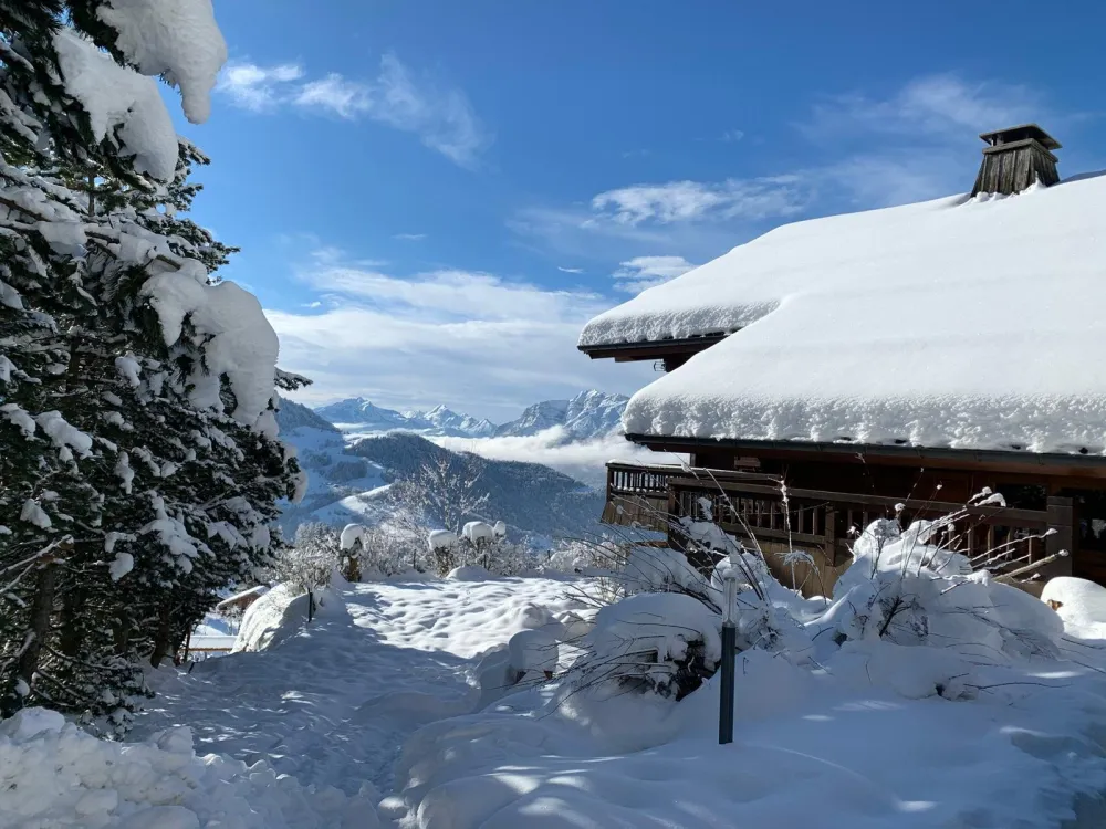 Chalet enneigé 