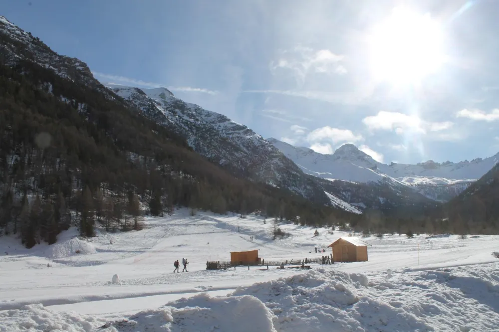 Les pistes vues du chalet.