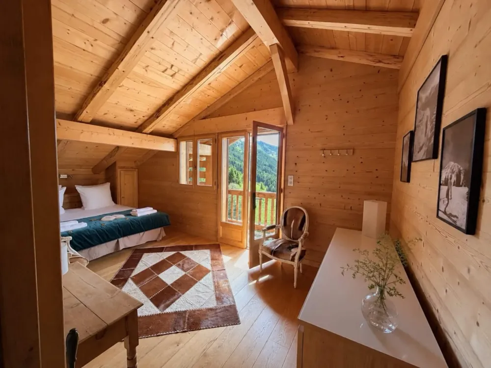 Chalet de luxe framboiseille - piscine - sauna