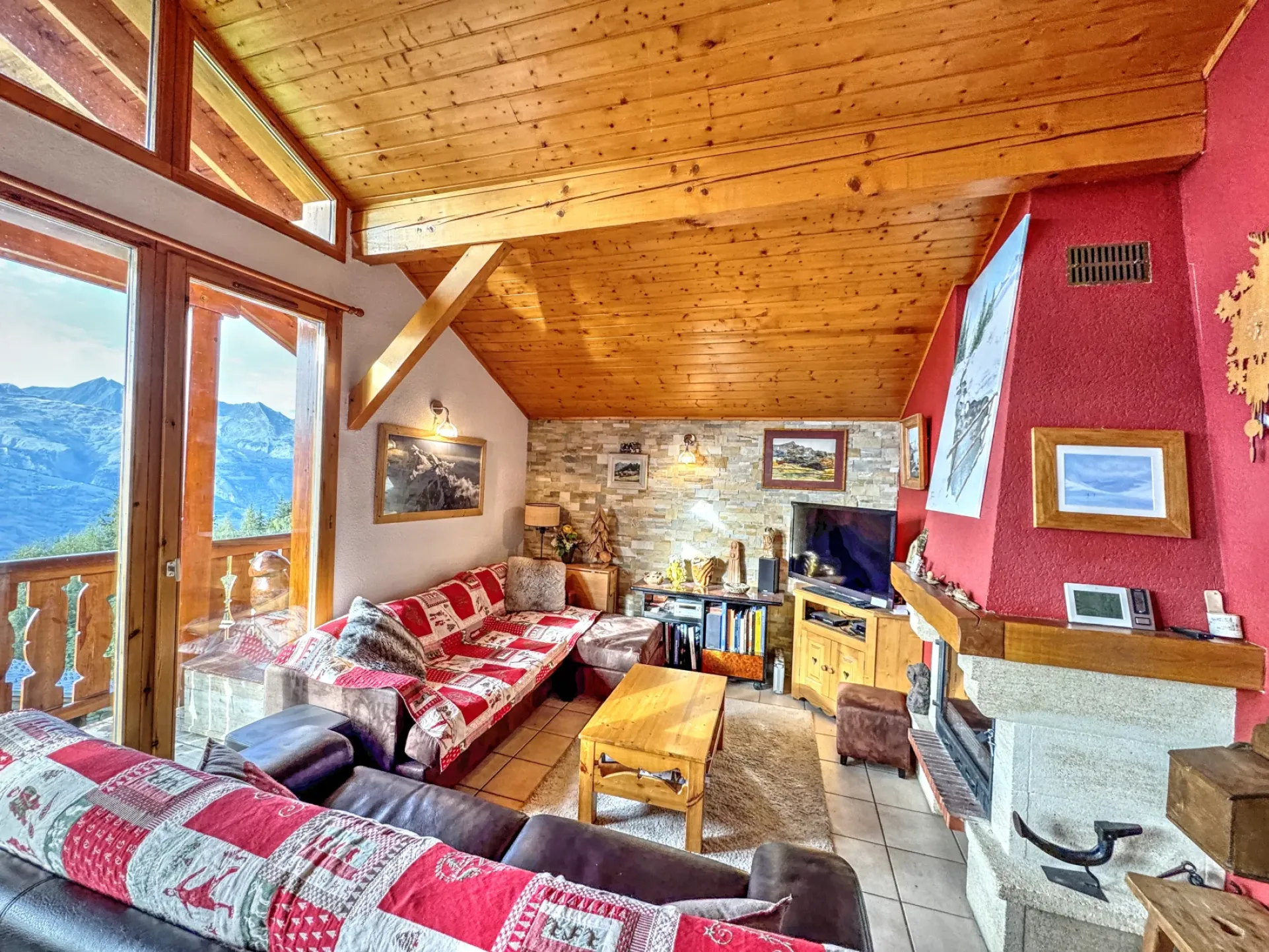 Salon avec magnifique vue