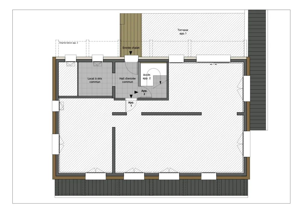 Appartement 10 pers. neuf, skis aux pieds, centre du village — crest-voland
