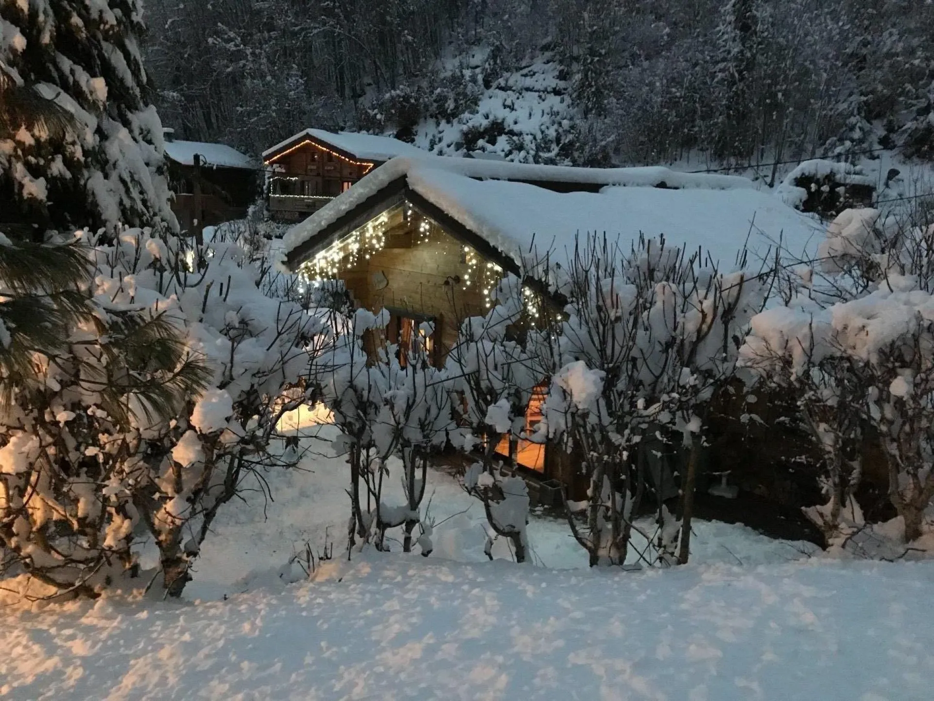 le chalet enneigé