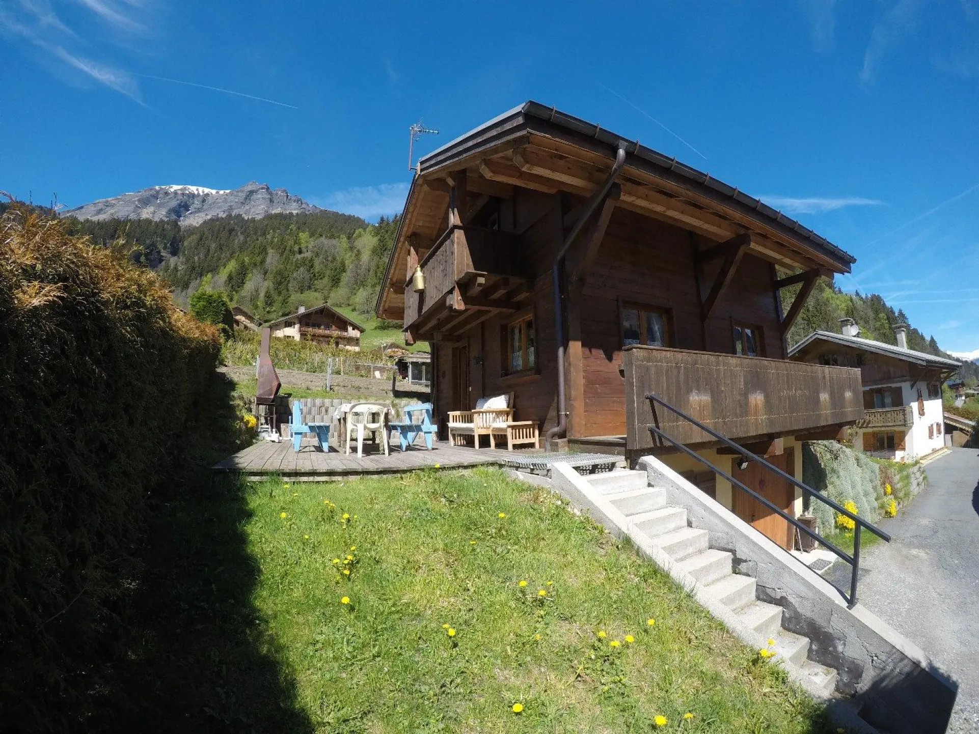 vue de la face sud du chalet