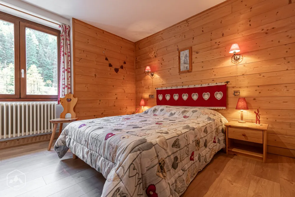 Chambre double, lit en 140/190