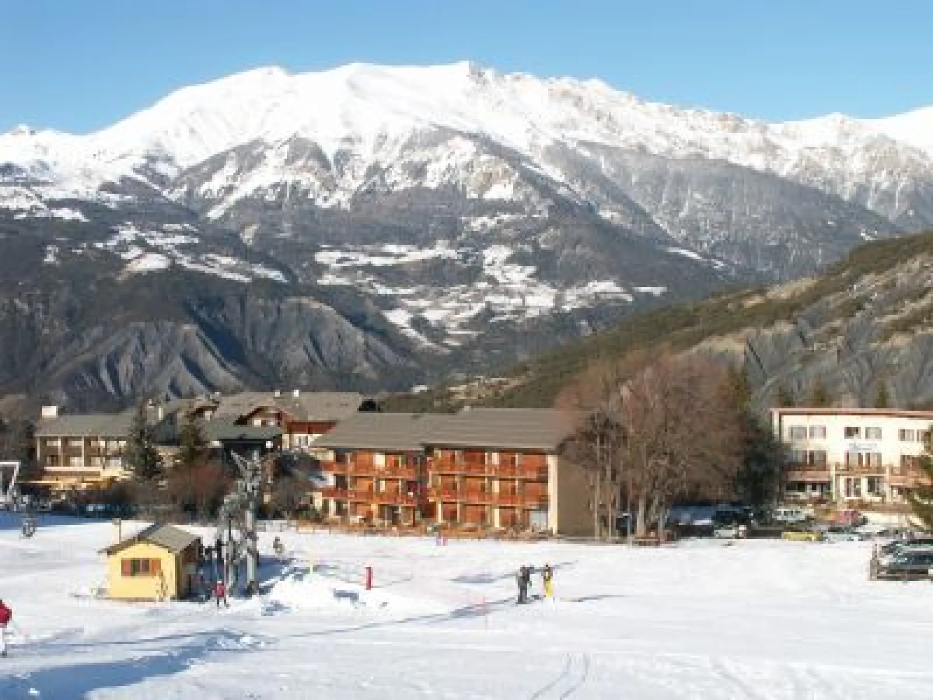 vue de l'appartement depuis la piste