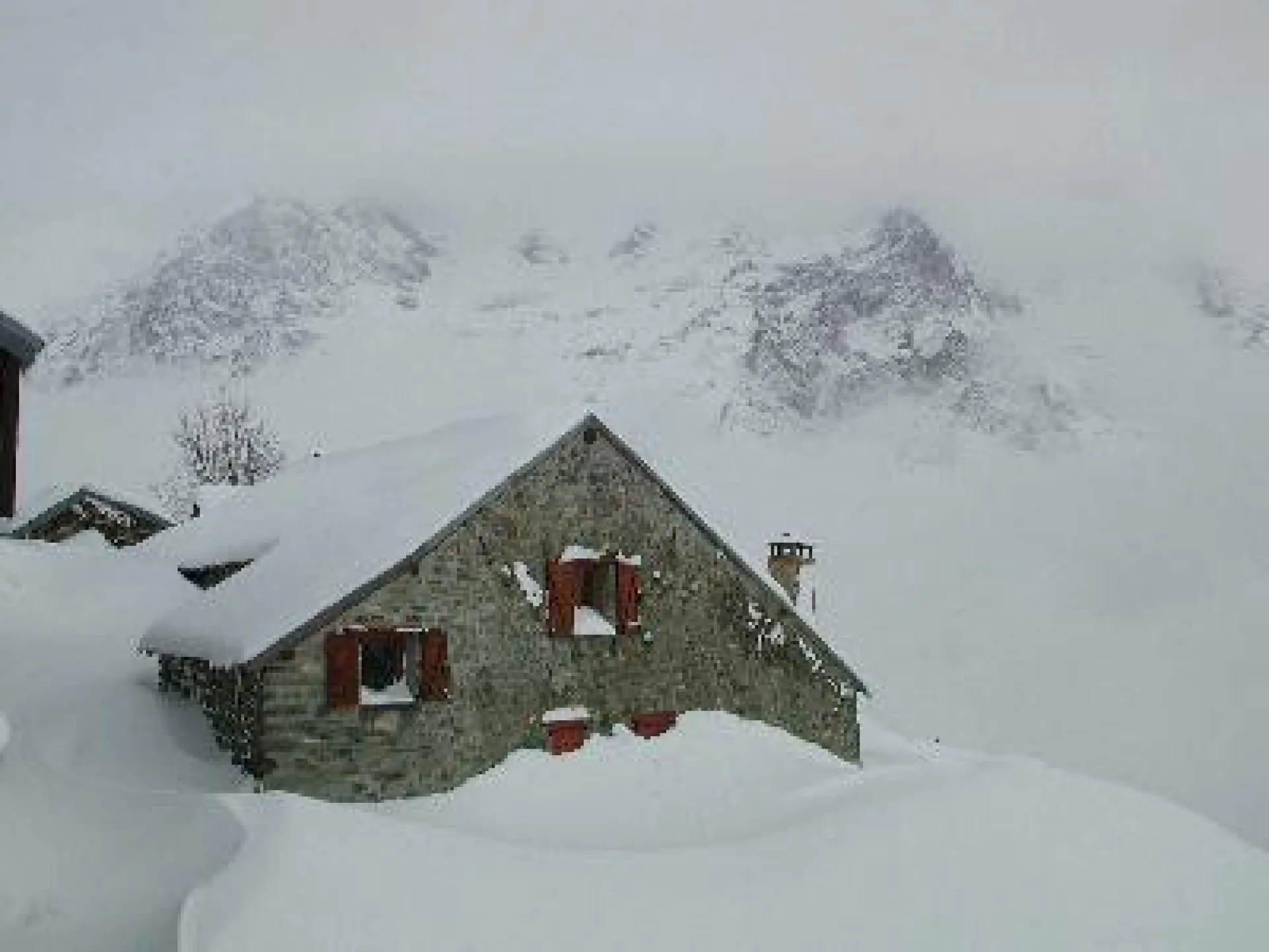Le chalet en hiver mais il n'est pas loué durant cette période