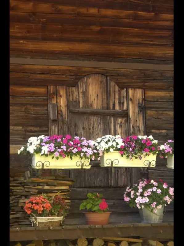détail du grenier dans le jardin