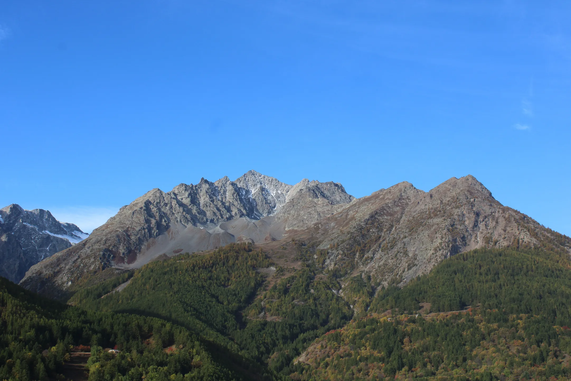 vue de la terrasse en été