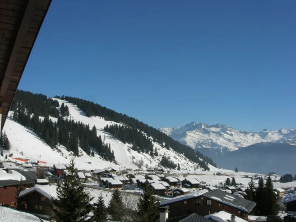 Vue depuis le balcon sur le Beaufortain
