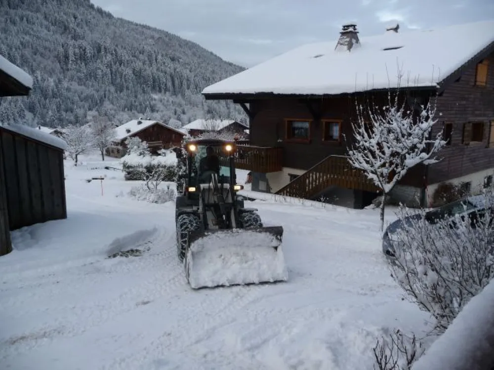 Accès au chalet - déneigement assuré à chaque chute de neige